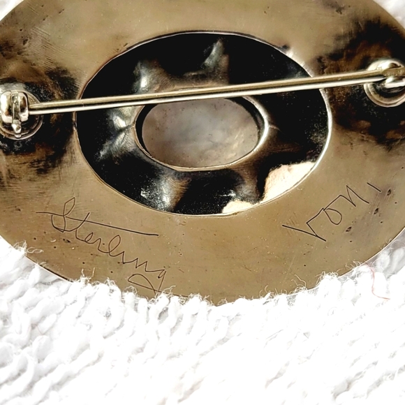 Midcentury Sterling Silver Brooch - Picture 3 of 6